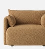 Cozy Chic Boucle 1 Seater Sofa In Mustard Colour