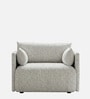 Cozy Chic Boucle 1 Seater Sofa In Soft Sand Colour