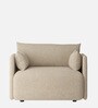 Cozy Chic Boucle 1 Seater Sofa In Soft Sand Colour