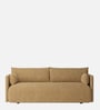 Cozy Chic Boucle 2 Seater Sofa In Mustard Colour