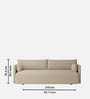 Cozy Chic Boucle 2 Seater Sofa In Soft Sand Colour