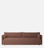 Cozy Chic Boucle 3 Seater Sofa In Burgundy Colour