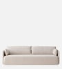 Cozy Chic Boucle 3 Seater Sofa In Cream Colour
