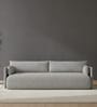 Cozy Chic Boucle 3 Seater Sofa In Grey Colour