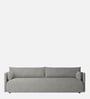 Cozy Chic Boucle 3 Seater Sofa In Grey Colour