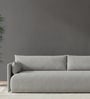 Cozy Chic Boucle 3 Seater Sofa In Grey Colour