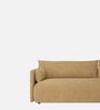 Cozy Chic Boucle 3 Seater Sofa In Mustard Colour
