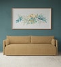 Cozy Chic Boucle 3 Seater Sofa In Mustard Colour