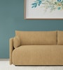 Cozy Chic Boucle 3 Seater Sofa In Mustard Colour
