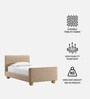 Cozy Pebble Kids Toddler Bed In Cream Colour