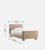 Cozy Pebble Kids Toddler Bed In Cream Colour