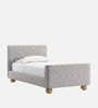 Cozy Pebble Kids Toddler Bed In Grey Colour