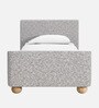 Cozy Pebble Kids Twin Bed In Grey Colour