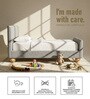 Cozy Pebble Kids Twin Bed In Grey Colour