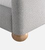 Cozy Pebble Kids Twin Bed In Grey Colour