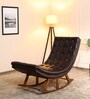 Cozy Rocking Chair In Dark Brown Colour