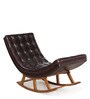 Cozy Rocking Chair In Dark Brown Colour