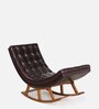 Cozy Rocking Chair In Dark Brown Colour
