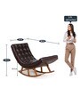 Cozy Rocking Chair In Dark Brown Colour