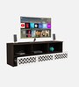 Cozy TV Console in Dark Wenge Finish With Storage For TV Upto 55"