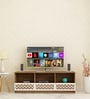 Cozy TV Console in Lyon Teak & White Finish For TV Upto 55"