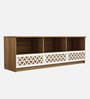 Cozy TV Console in Lyon Teak & White Finish For TV Upto 55"