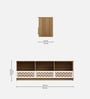 Cozy TV Console in Lyon Teak & White Finish For TV Upto 55"