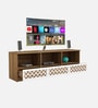 Cozy TV Console in Lyon Teak & White Finish For TV Upto 55"