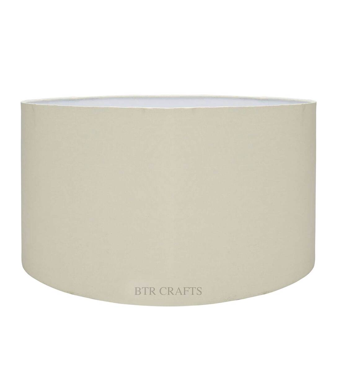 Buy Cream Cotton Fabric Shade Lamp shade by BTR Crafts Online Solid
