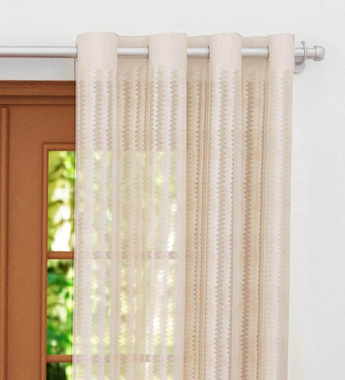 cream curtains