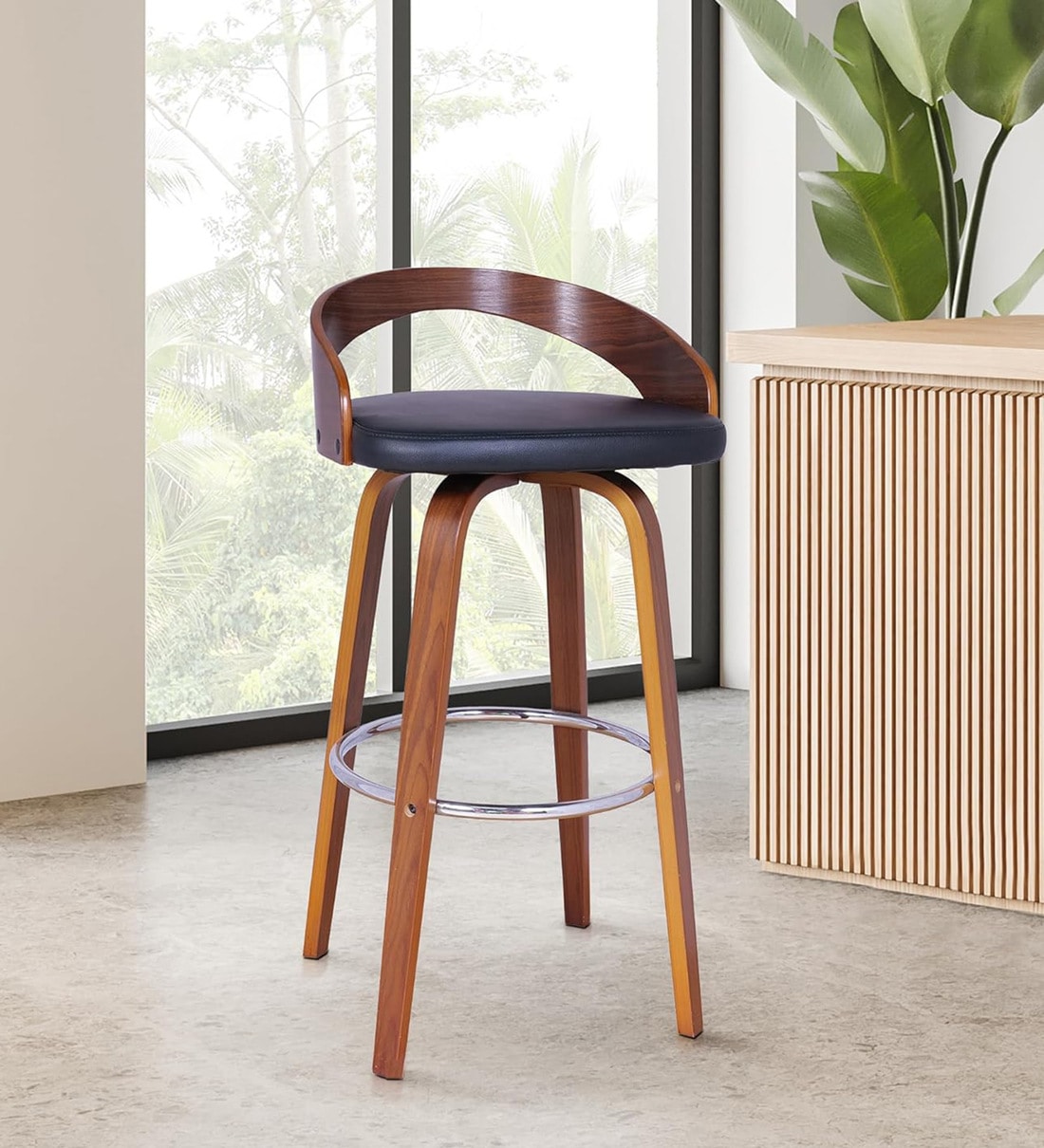 Pepperfry Bar Chairs Buy Caslav Sheesham Wood Bar Stool In