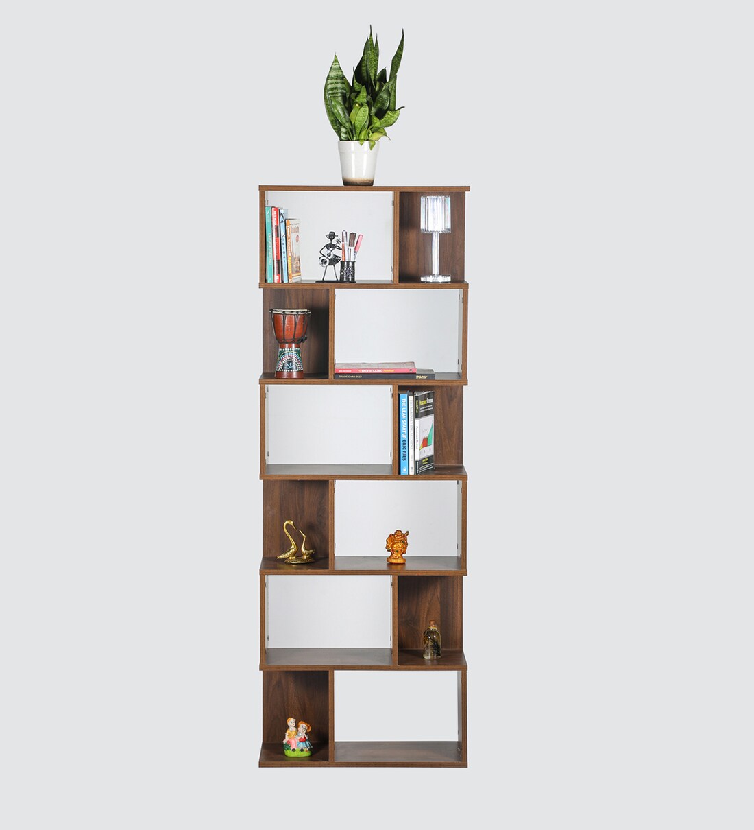 Buy Teshio Bookshelf In Columbian Walnut Finish at 30% OFF by