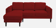 Creata Fabric Rhs Sectional Sofa (2+Lounger) In Blood Maroon Colour