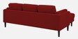 Creata Fabric Rhs Sectional Sofa (2+Lounger) In Blood Maroon Colour