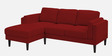 Creata Fabric Rhs Sectional Sofa (2+Lounger) In Blood Maroon Colour