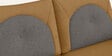 Cresco Fabric 2 Seater Sofa In Camel Brown Colour