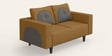 Cresco Fabric 2 Seater Sofa In Camel Brown Colour