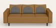 Cresco Fabric 3 Seater Sofa In Camel Brown Colour