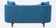 Cresta Corduroy Velvet  Fabric 2 Seater Sofa in Blue Color