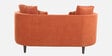 Cresta Velvet Corduroy 2 Seater Sofa In Rust Color