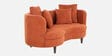 Cresta Velvet Corduroy 2 Seater Sofa In Rust Color