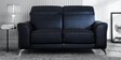 Cristobal 2 Seater Half Leather Sofa in Black Colour