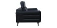 Cristobal 2 Seater Half Leather Sofa in Black Colour