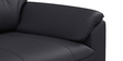 Croma Leatherette 3 Seater Sofa in Black Colour