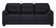 Croma Leatherette 3 Seater Sofa in Black Colour