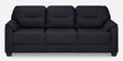 Croma Leatherette 3 Seater Sofa in Black Colour