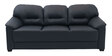 Croma Leatherette 3 Seater Sofa in Dark Blue Colour