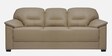 Croma Leatherette 3 Seater Sofa in Light Beige Colour