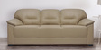 Croma Leatherette 3 Seater Sofa in Light Beige Colour