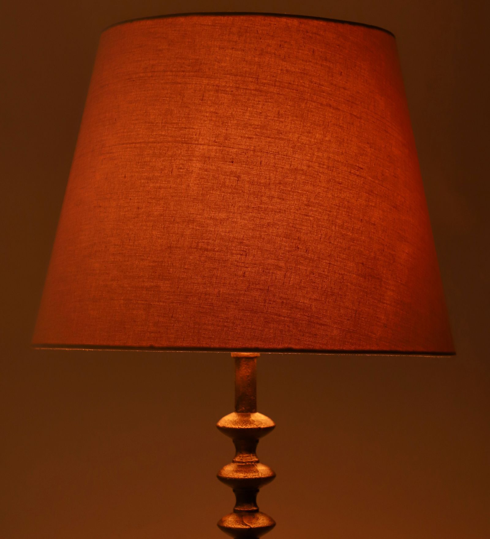 Plain 40cm Straight Empire Cotton  Lampshade (Cream)